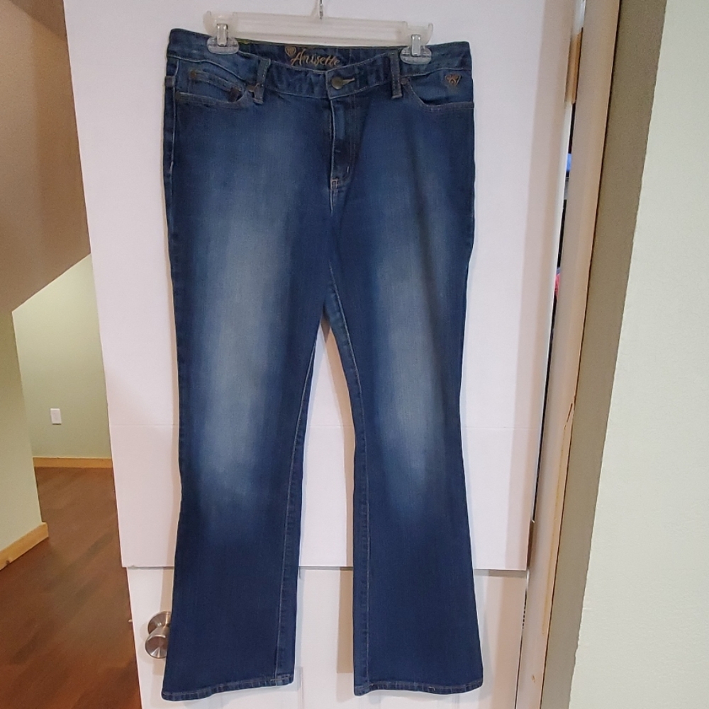 Anisette Dinem Blue Jean's Wide Leg Size 11 Reg